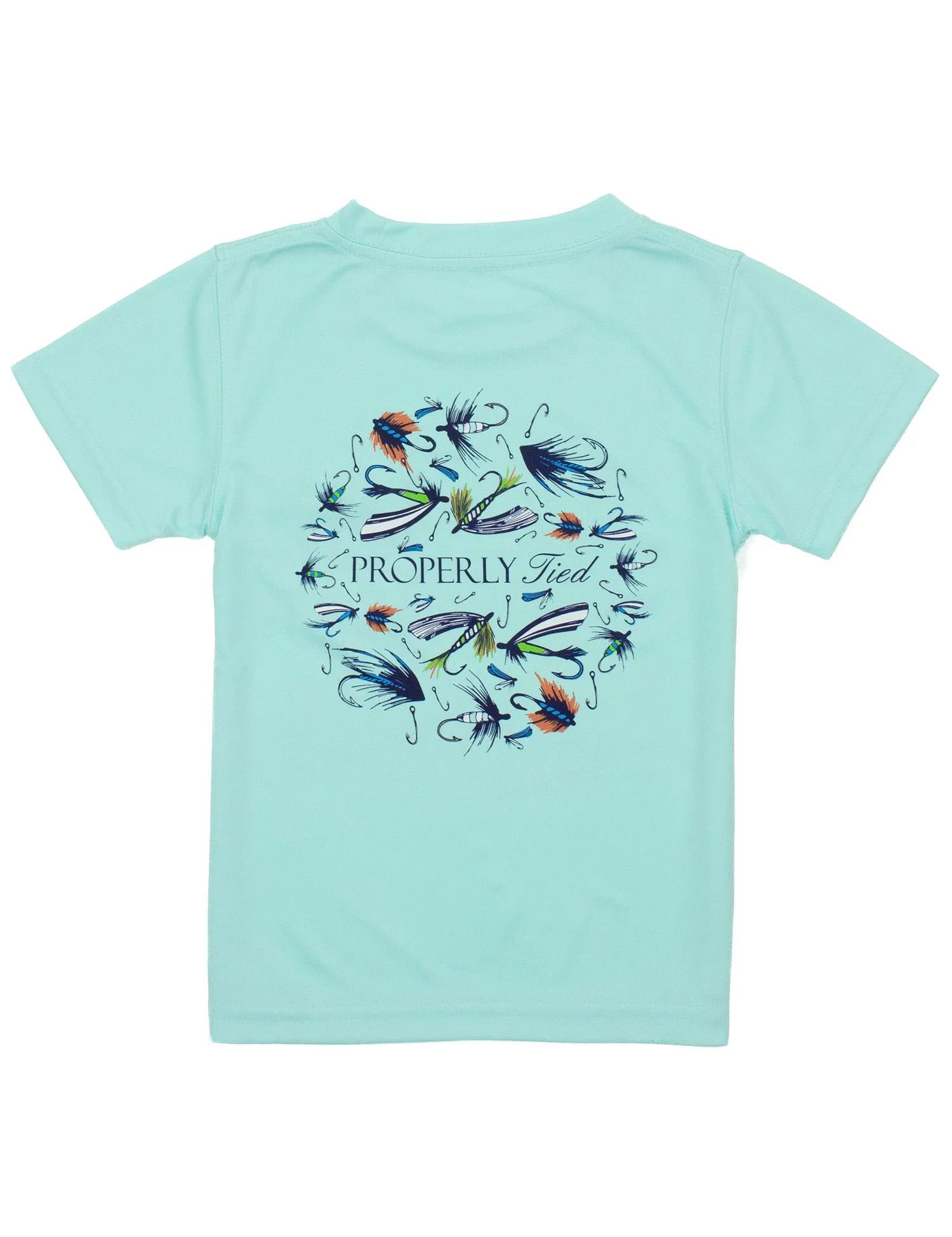 Boys Stay Fly Performance Tee, Seafoam