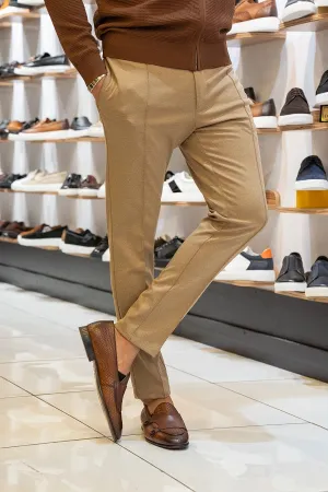 Brabion Lance Beige Slim Fit Chino Pants for Ultimate Versatility