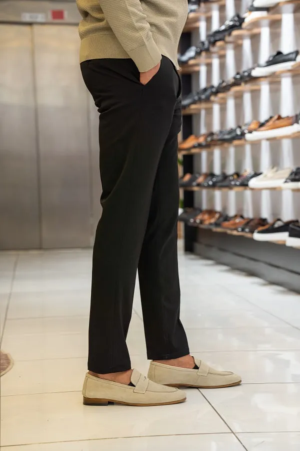 Brabion Sorento Black Slim Fit Chino Pants - Versatile and Stylish