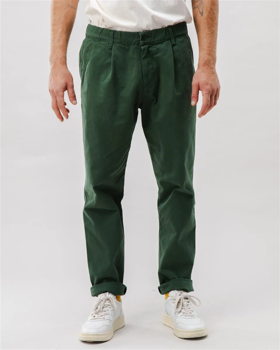 BRAVA Comfort Chino Cotton Pants Green