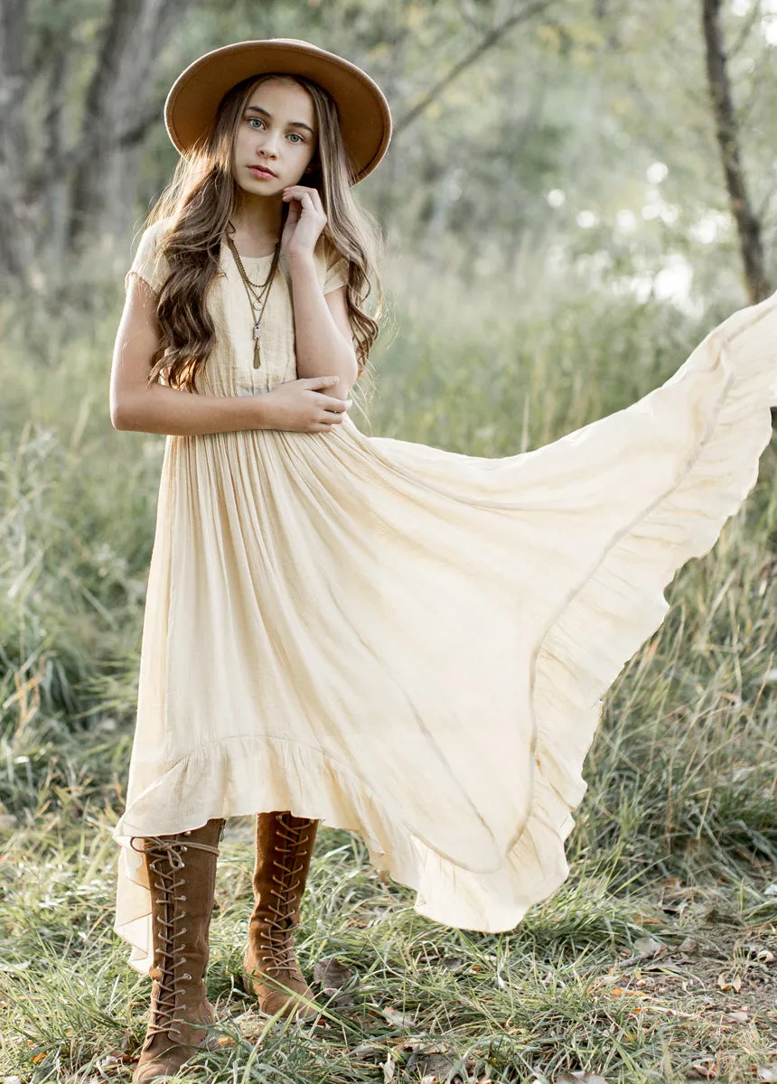 Briley Dress in Ecru
