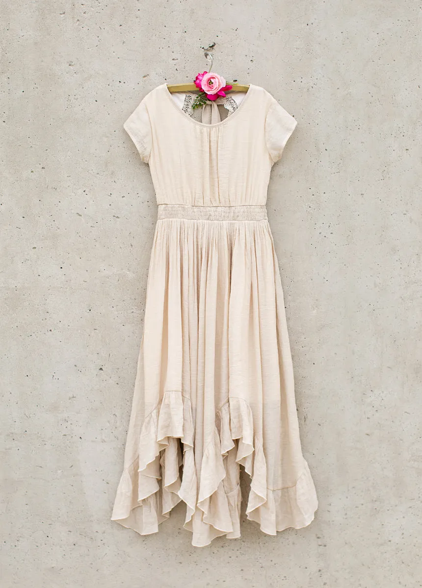 Briley Dress in Ecru