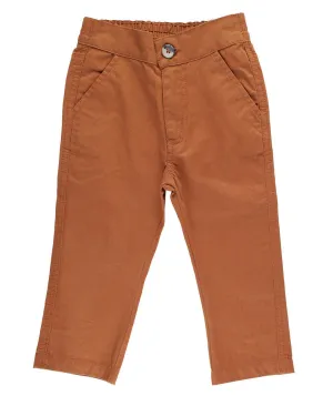 Brown Straight Chino Pants