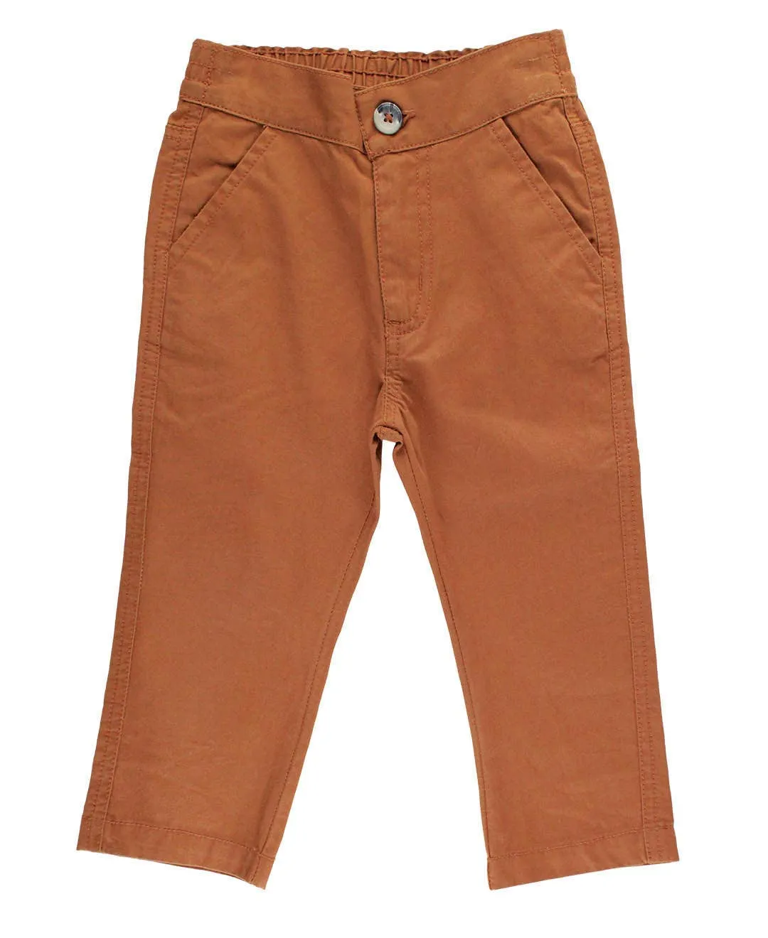 Brown Straight Chino Pants