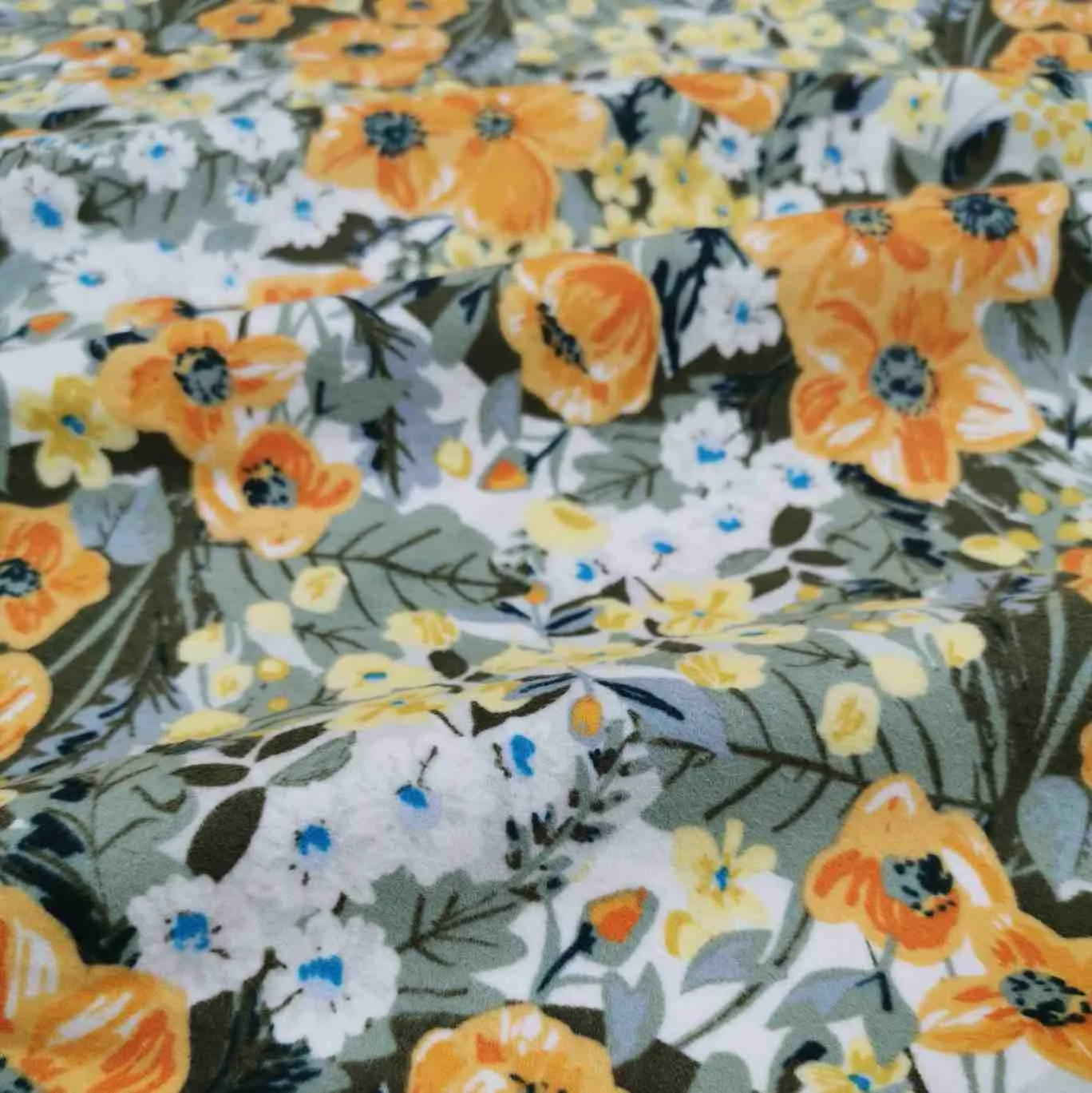 Brushed Cotton Flannelette, Heirloom Golden Days