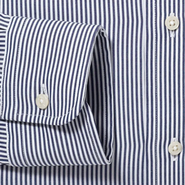 Button Down Bengal Stripe Navy - Tailored