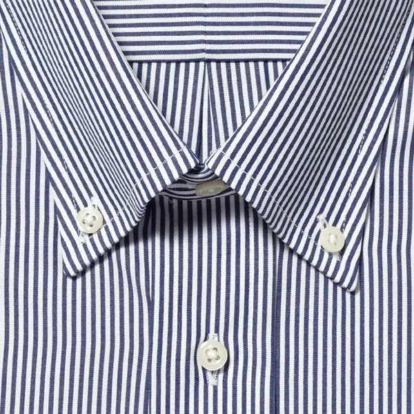 Button Down Bengal Stripe Navy - Tailored