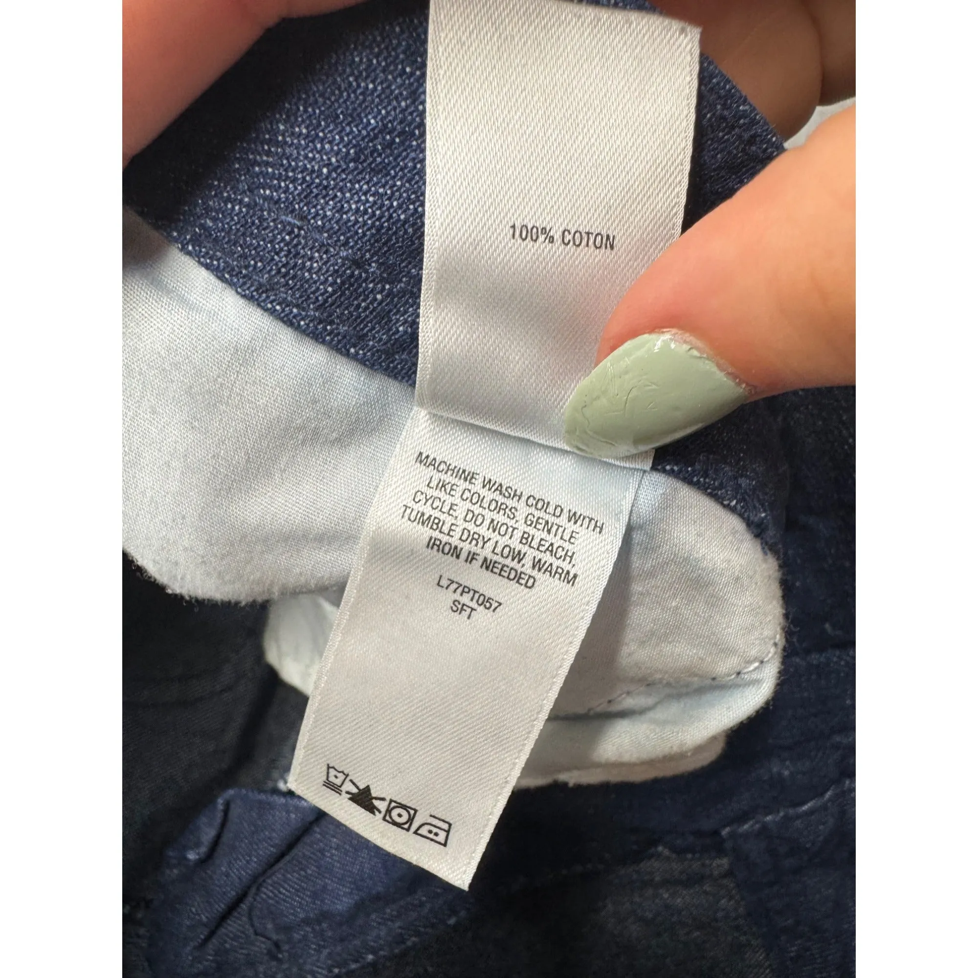 Cabelas Womens Blue Denim Cargo Pants Size 4 With Multiple Pockets #7830