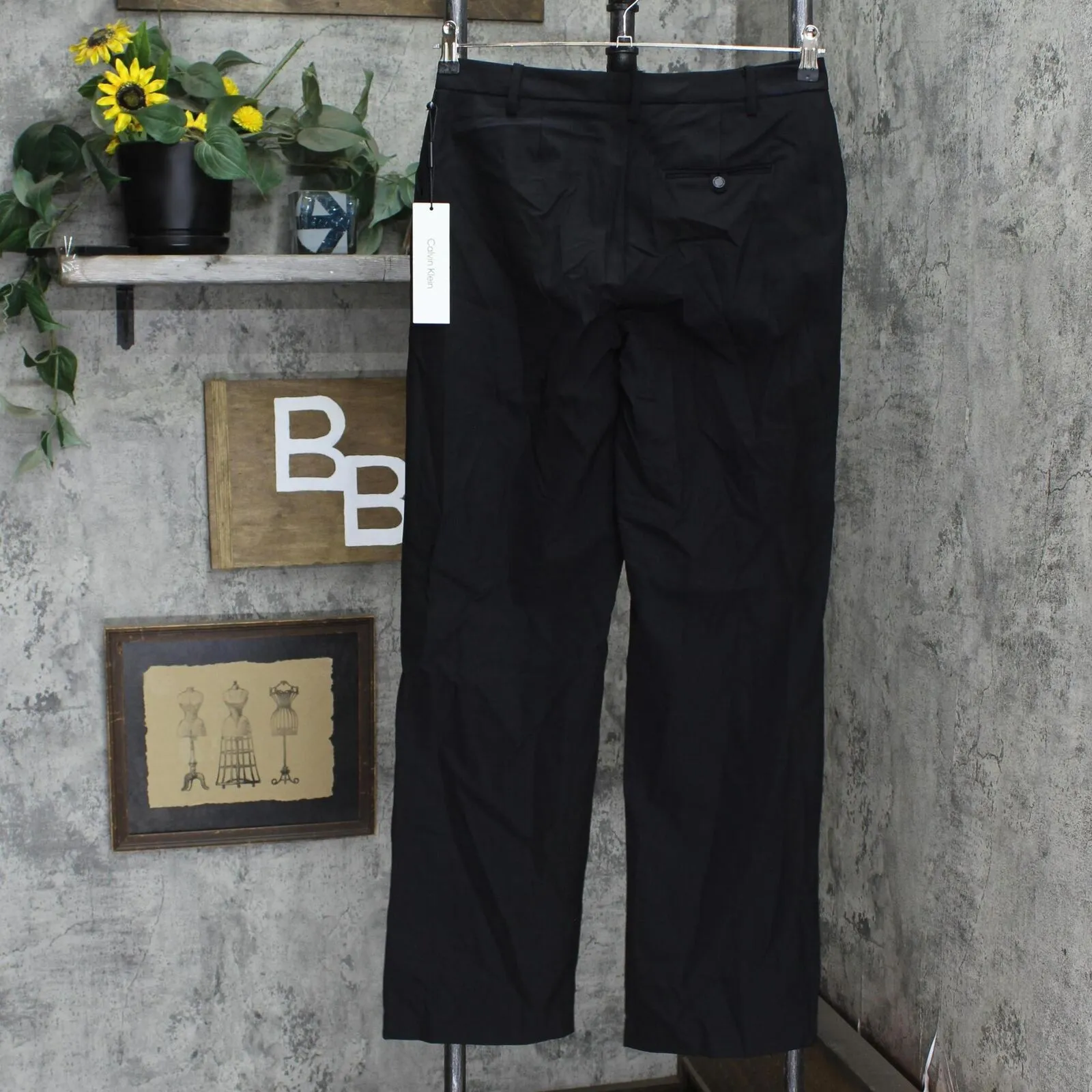 Calvin Klein Womens Flat Front Trouser Pants M2WKT260