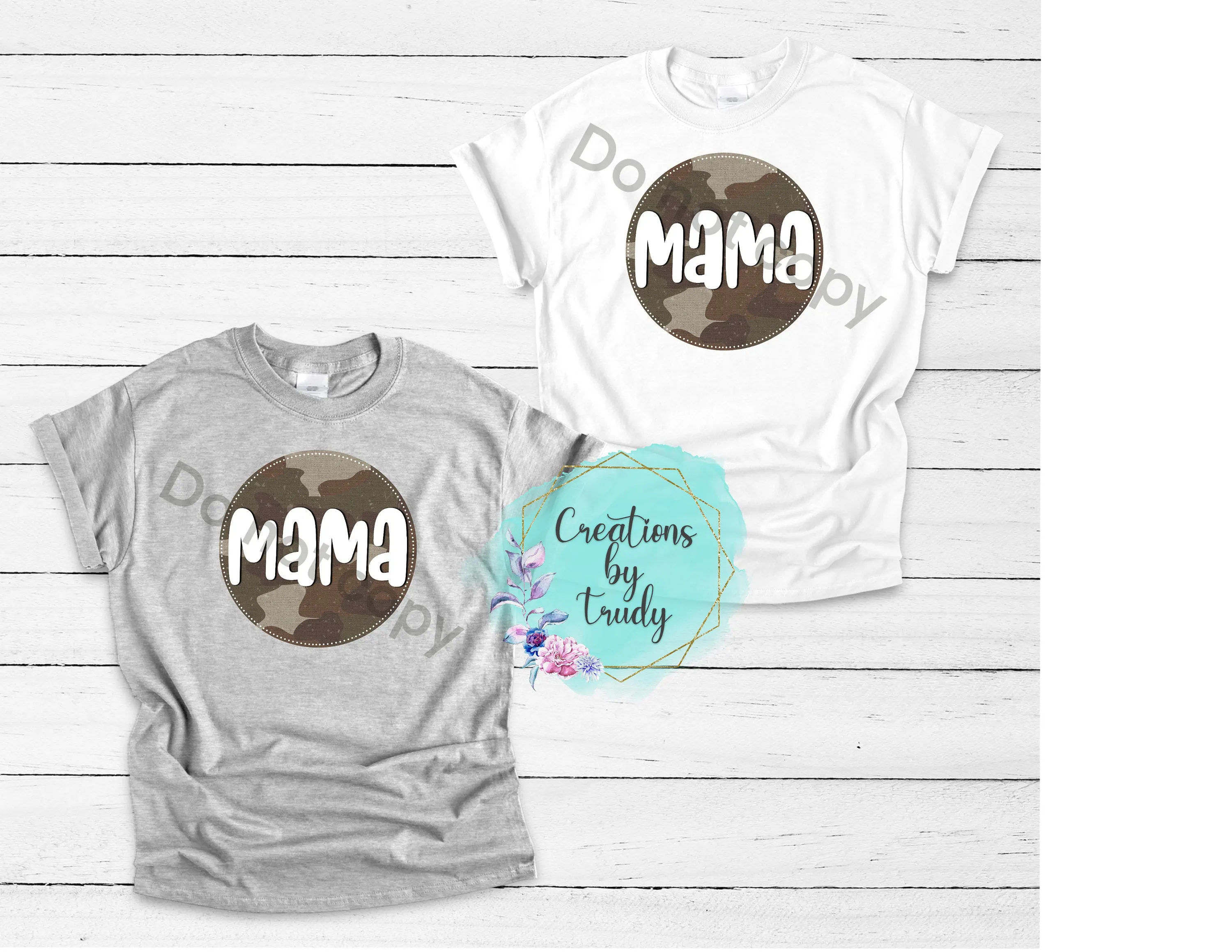 Camo mama- T SHIRT