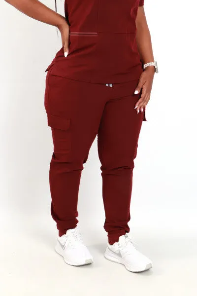 Cargo Style Jogger Scrub Pants