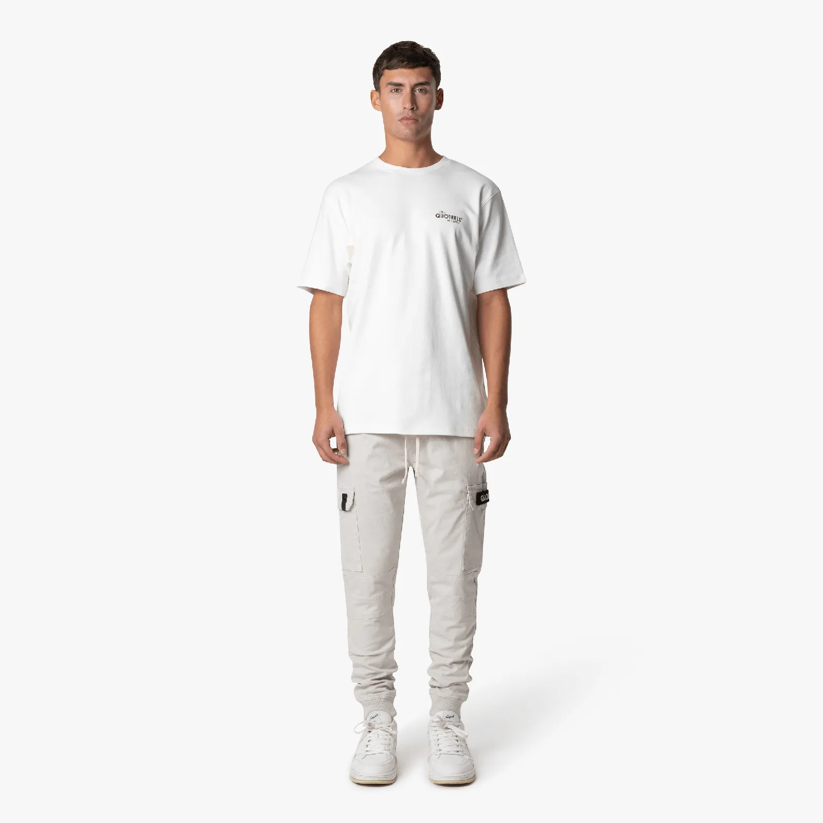 CASABLANCA CARGO PANTS | CEMENT
