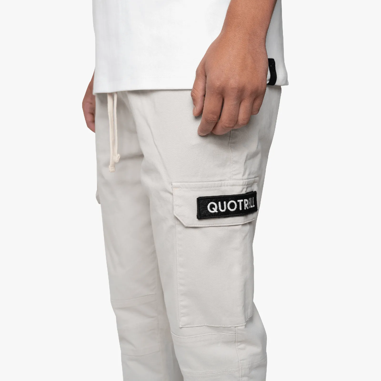 CASABLANCA CARGO PANTS | CEMENT