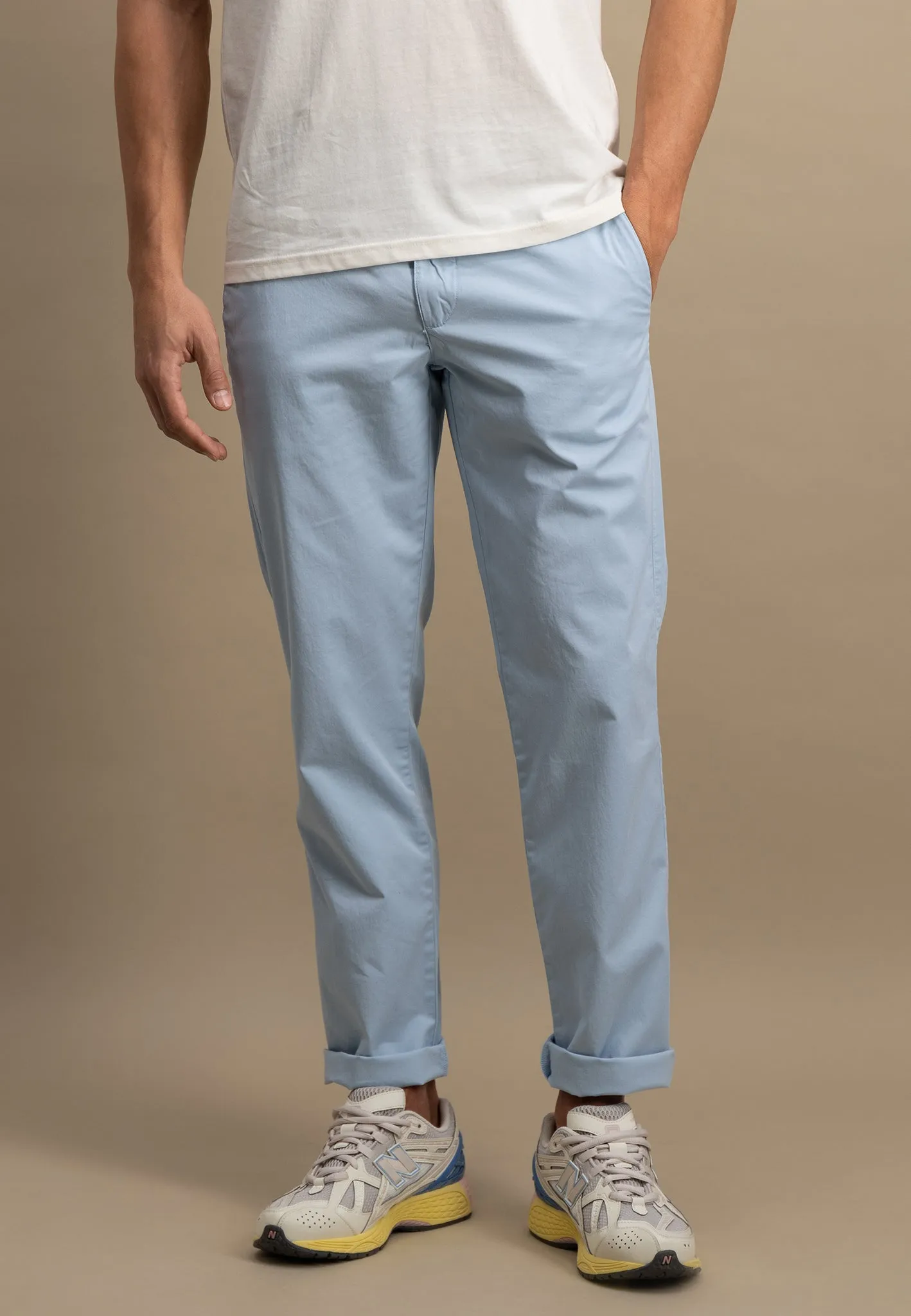 Casual-Fit Chino-Hose aus Baumwoll-Stretch