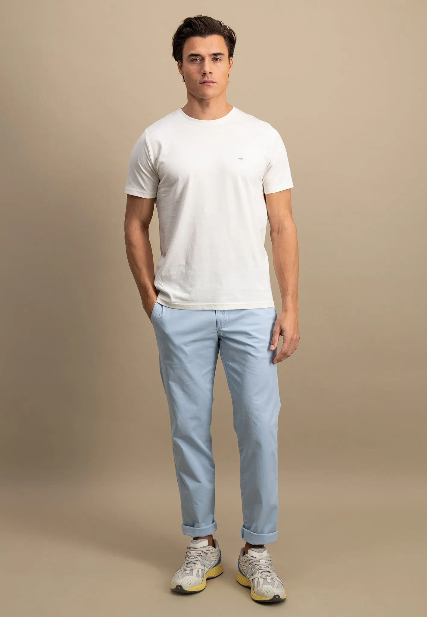 Casual-Fit Chino-Hose aus Baumwoll-Stretch