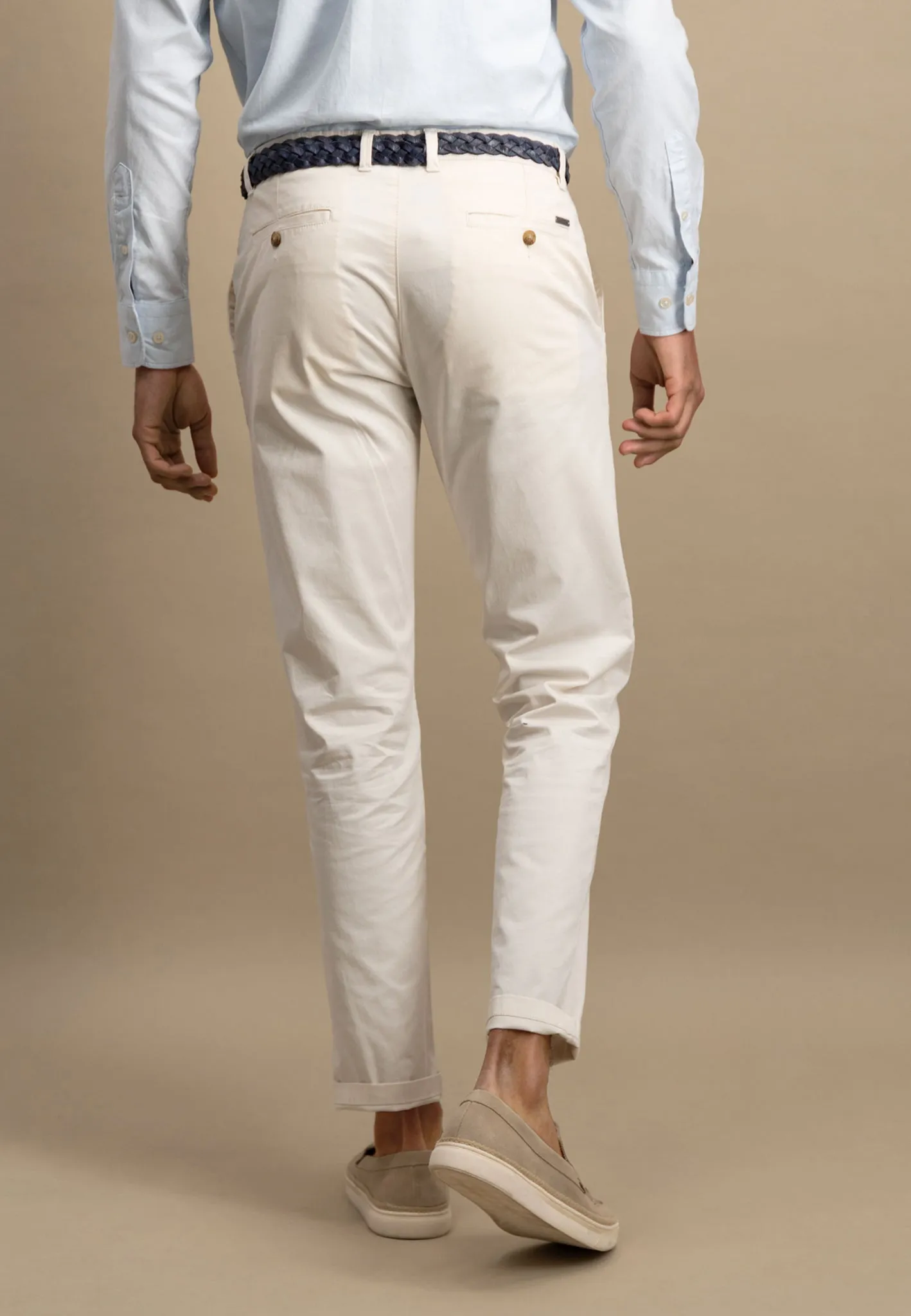 Casual-Fit Chino-Hose aus Baumwoll-Stretch