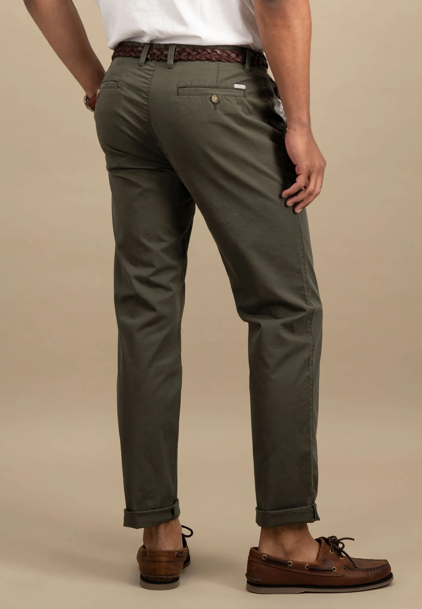 Casual-Fit Chino-Hose aus Baumwoll-Stretch