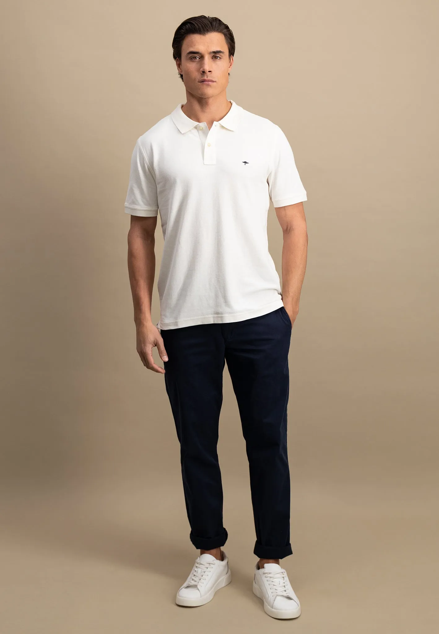 Casual-Fit Chino-Hose aus Baumwoll-Stretch