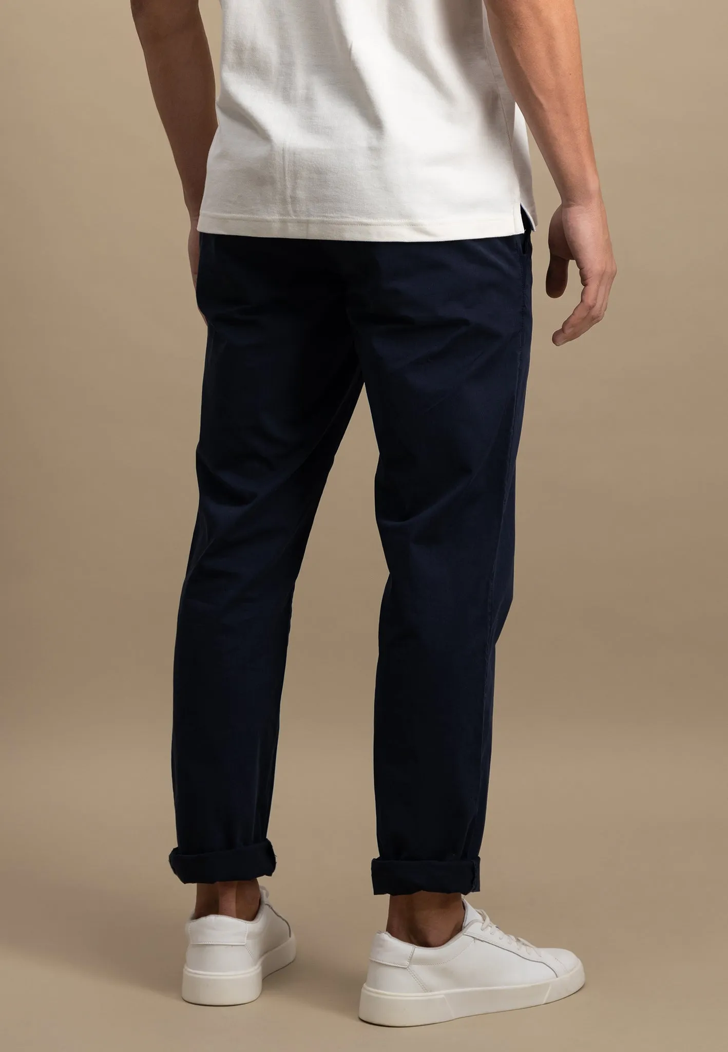 Casual-Fit Chino-Hose aus Baumwoll-Stretch