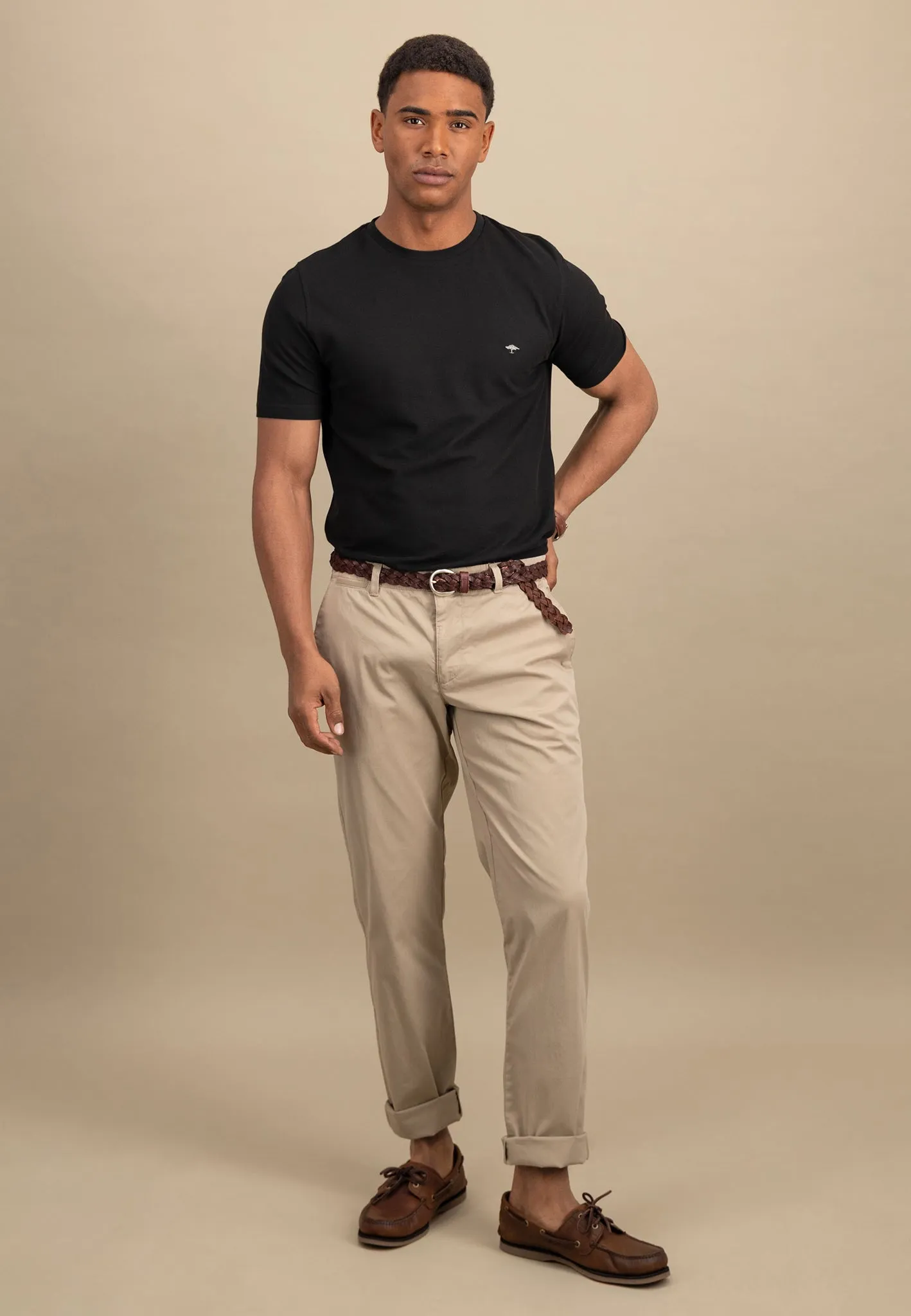 Casual-Fit Chino-Hose aus Baumwoll-Stretch