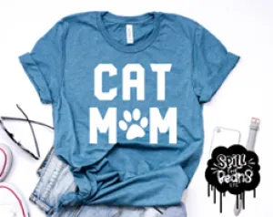 Cat Mom Adult Tee Or Tank