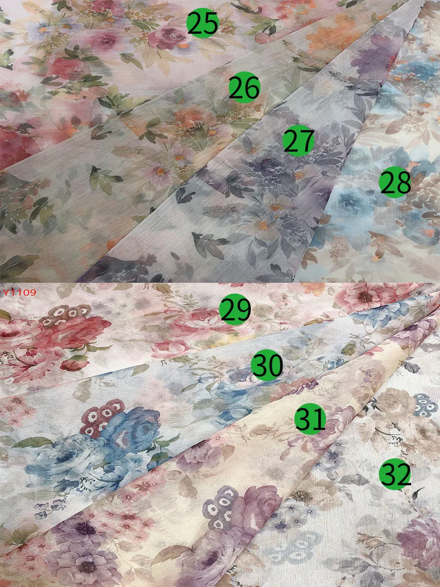 Chiffon Print 2 Pieces Set Dress for Photo Shoot Woman Maxi Dress YW230317