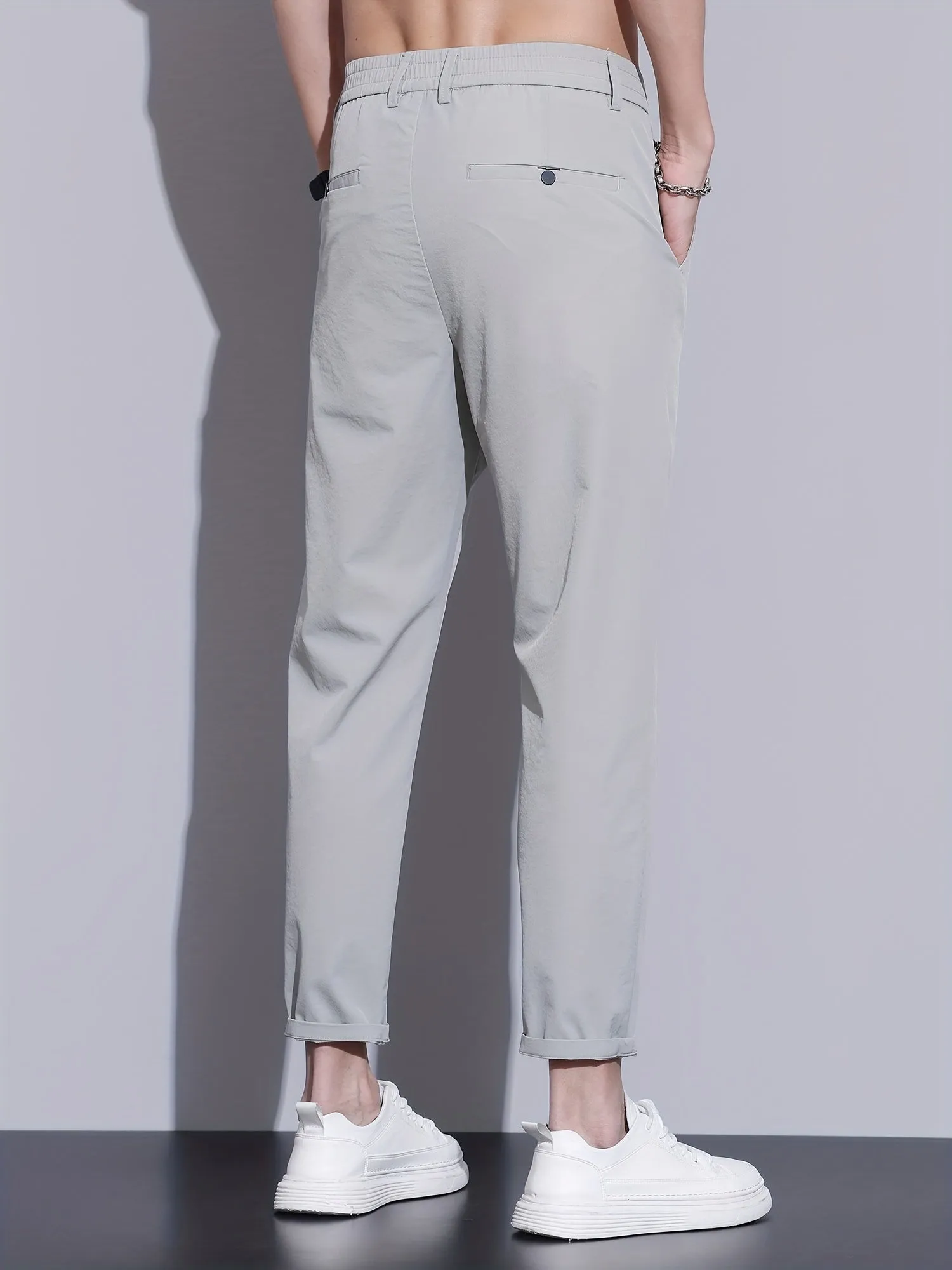 CHINO CROPPED - KHAKI
