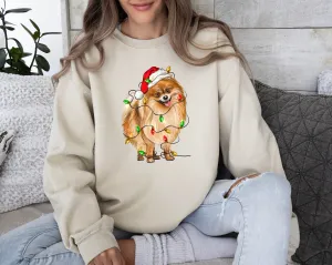 Christmas Pomeranian Custom Sweatshirt