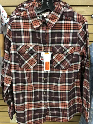 CL3WFS6WN-XL-Plaid Womens Wrangler Riggs Workwear Heavyweight Flannel