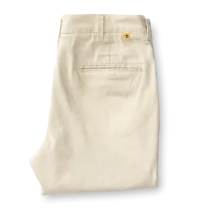 Classic Fit Linen Gold School Chino - Stone