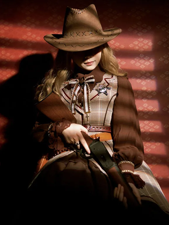 Classical Lolita Dress Polyester Sleeveless Coffee Brown Lolita Dresses
