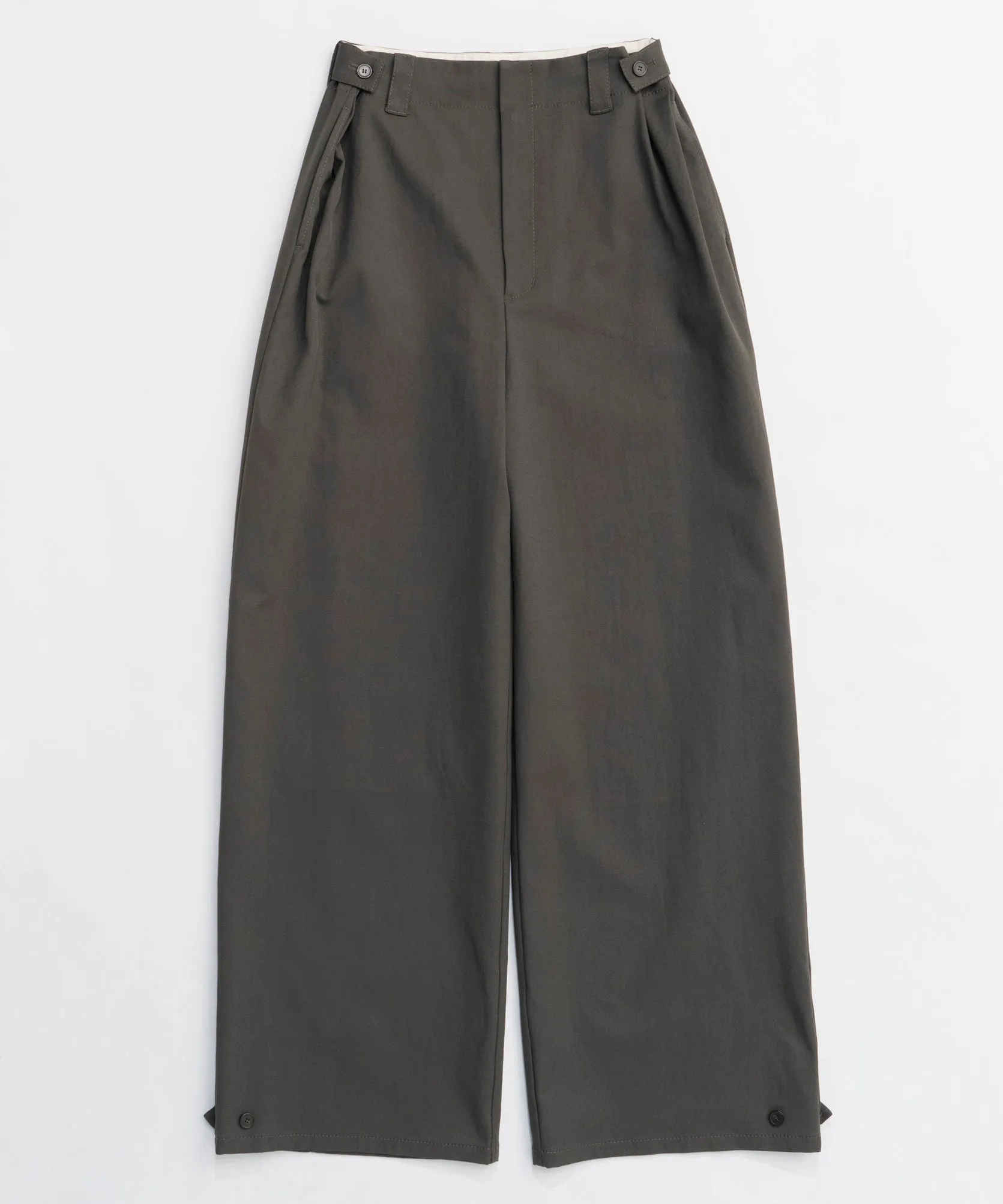 Cocoon Silhouette Chino Wide Pants