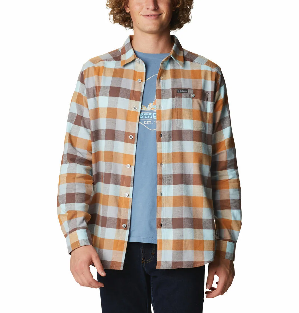 Columbia Men Multi Cornell Woods Flannel Long Sleeve Shirt
