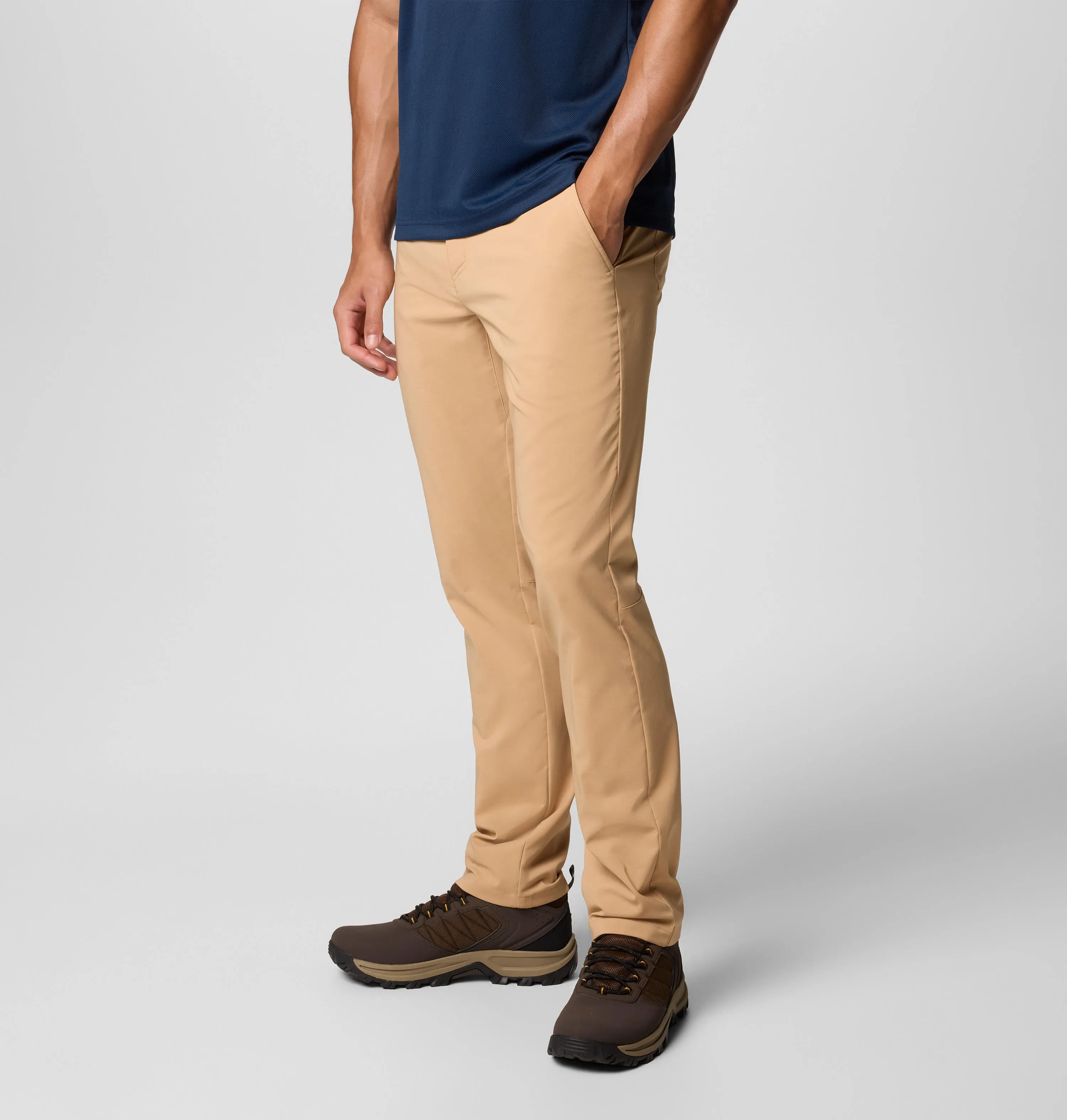Columbia Mens Yellow Omni-Shield Sage Peak Chino Pant