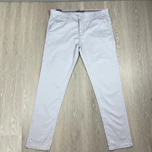 Contstant Premium Mens Grey-Silver Slim Fit Chino Size 40 (New)