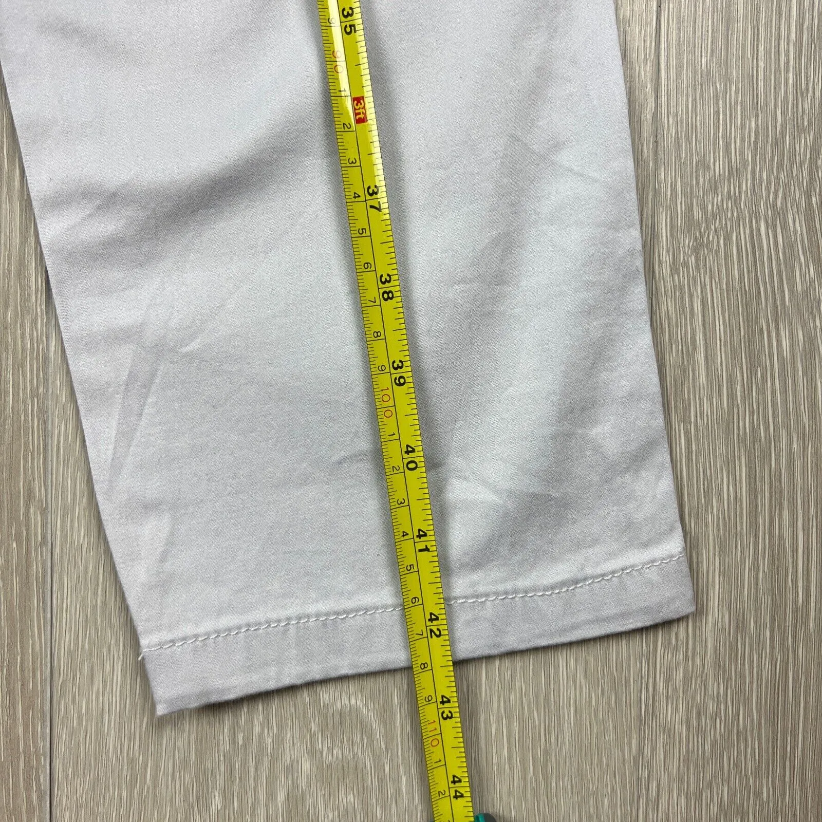 Contstant Premium Mens Grey-Silver Slim Fit Chino Size 40 (New)