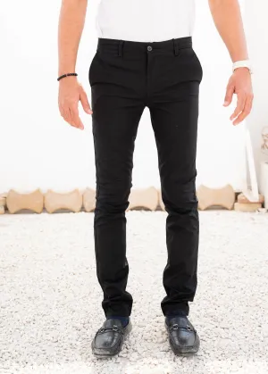 Cotton Black Chino Pant