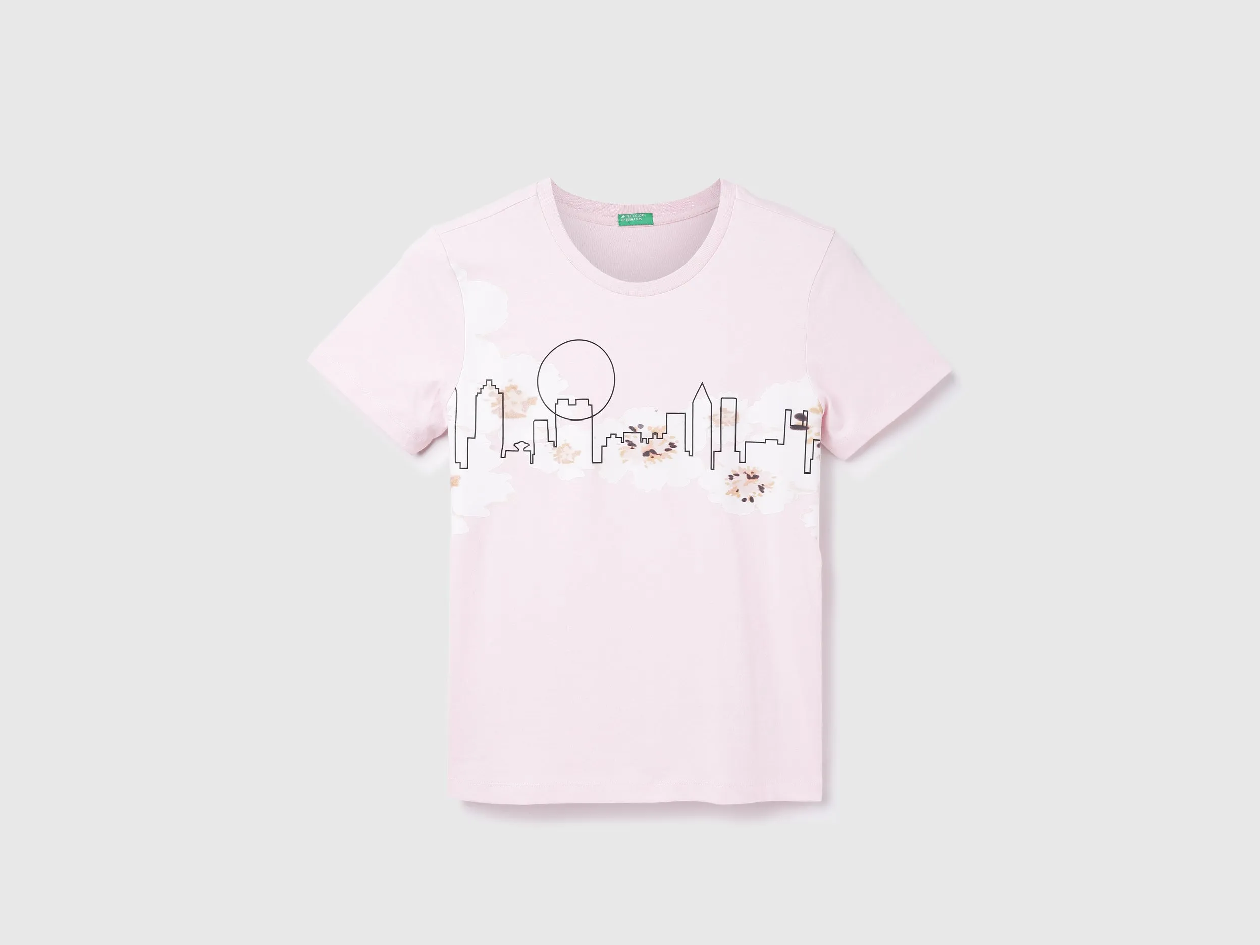 Cotton Printed Round Neck Women T-shirts