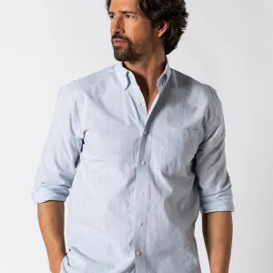 Cotton Slub Sport Shirt - Donovan Stripe
