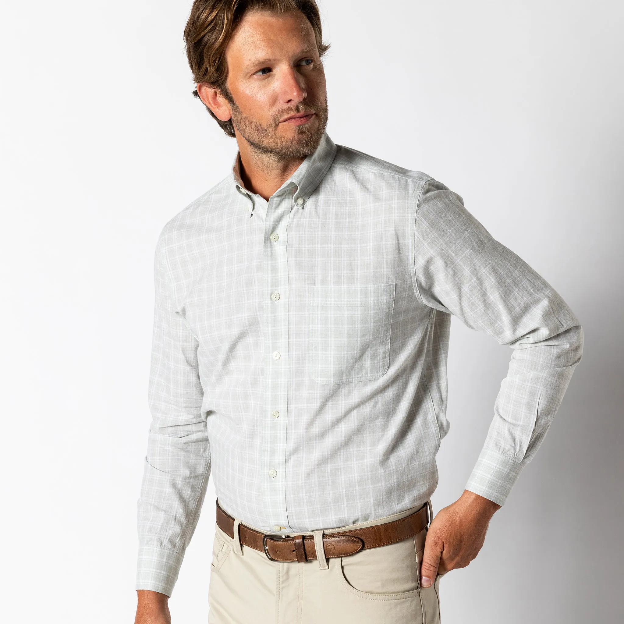 Cotton Slub Sport Shirt - Thorton Plaid