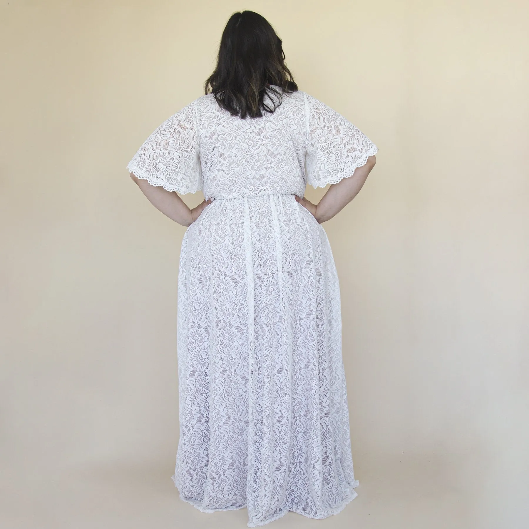 Curvy dress with pockets #1314