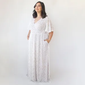 Curvy dress with pockets #1314