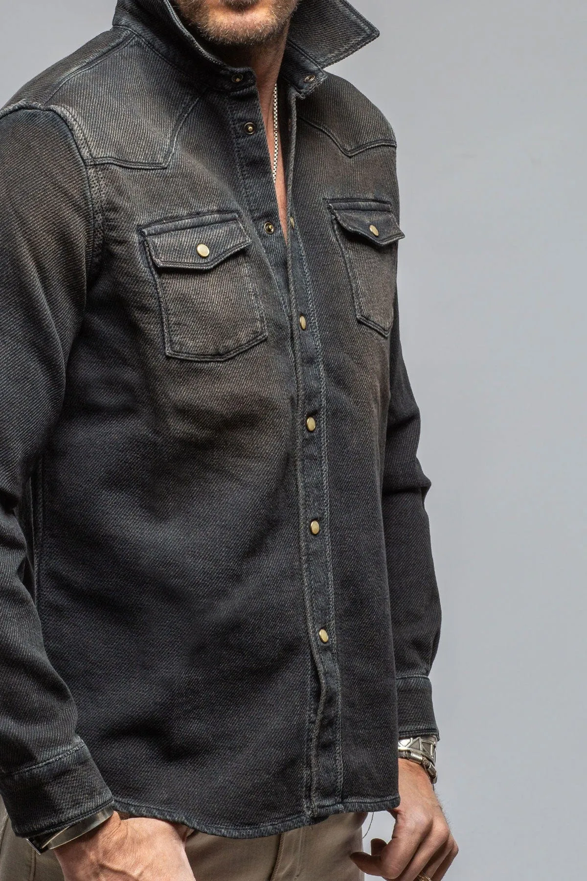 Cutter Knit Snap Shirt In Desert