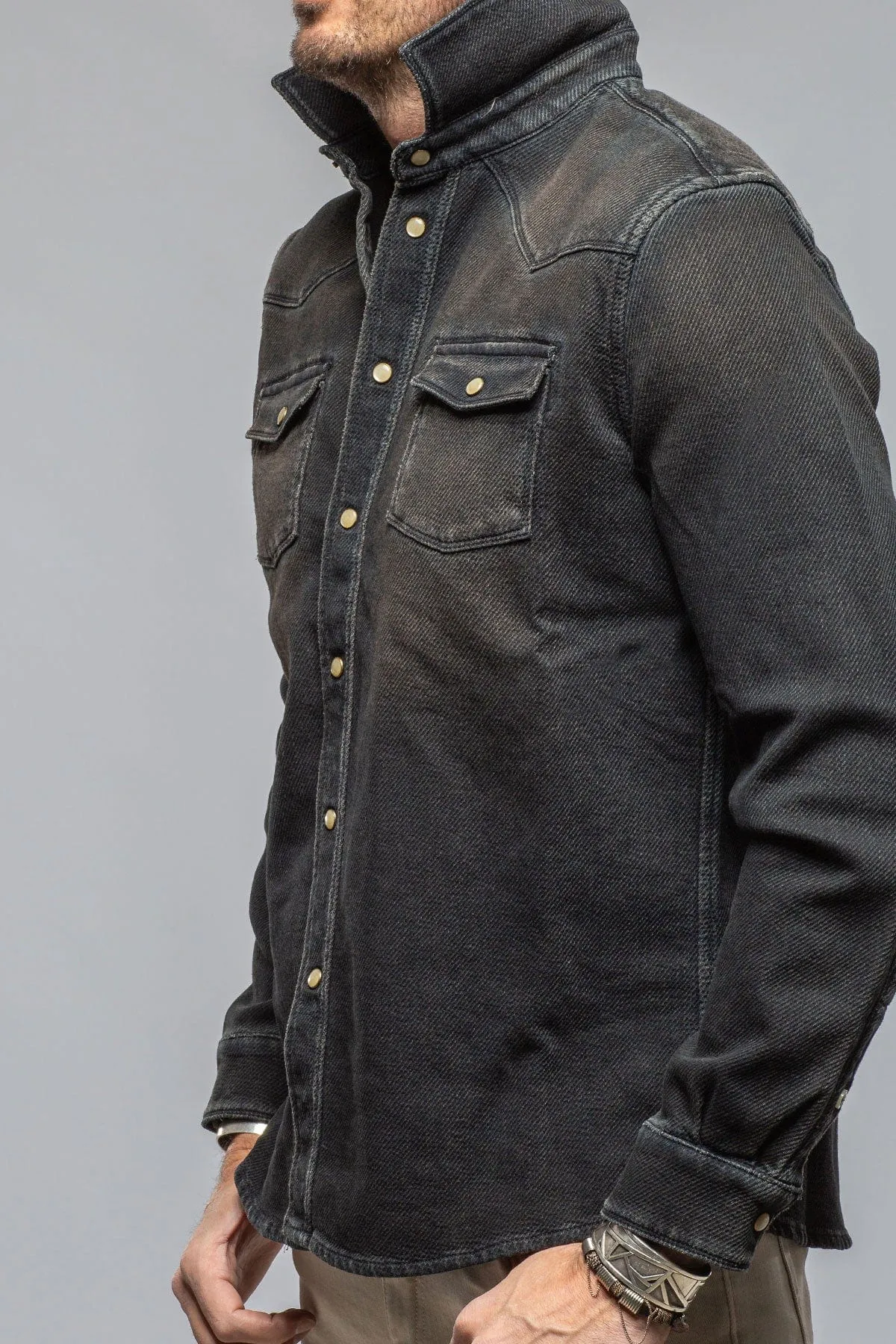 Cutter Knit Snap Shirt In Desert