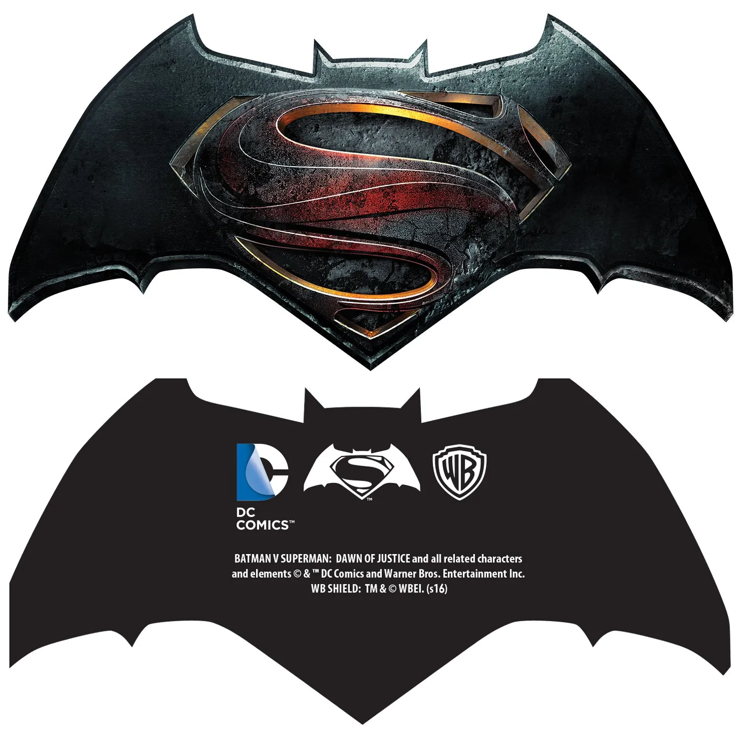 DC Batman V Superman Superman Logo Digi Cube Official Men's T-shirt (Blue)