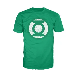 DC Comics Green Lantern Distressed Logo Official Men's T-shirt