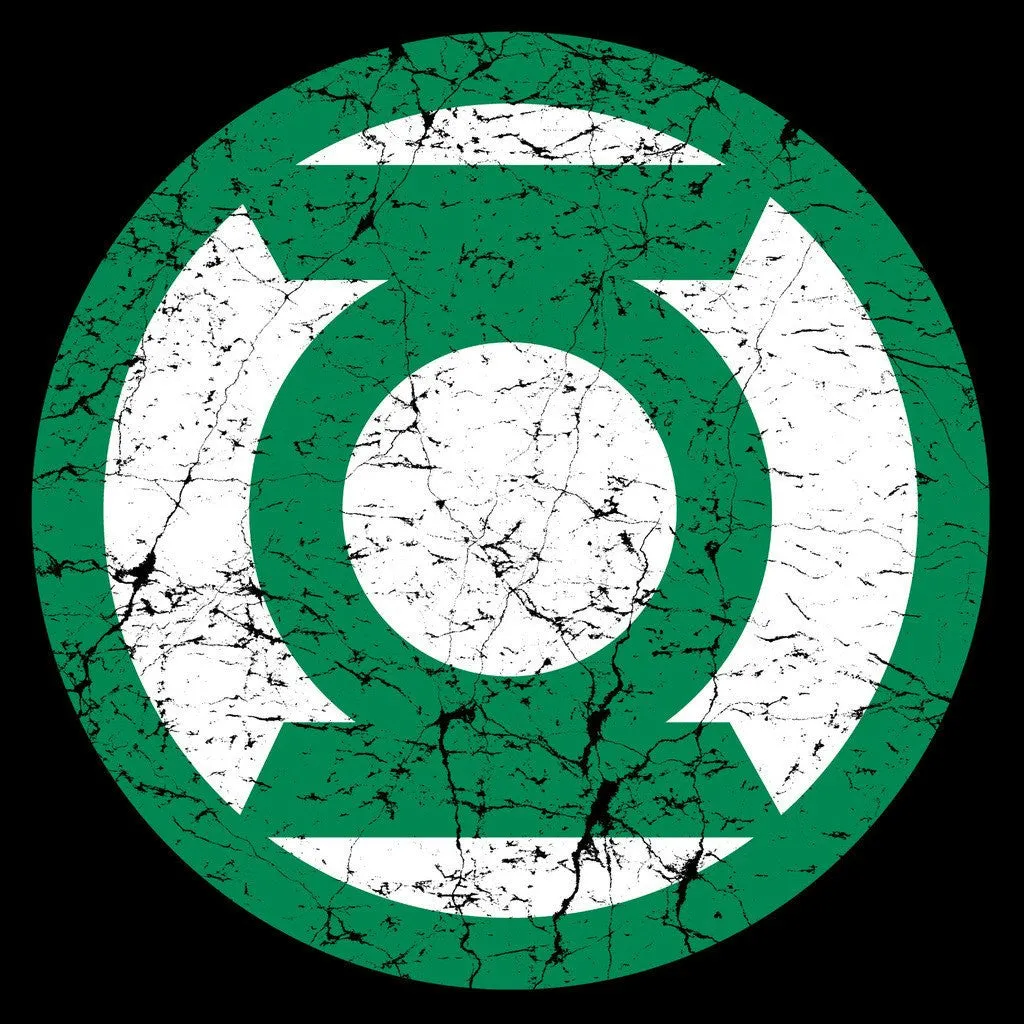 DC Comics Green Lantern Distressed Logo Official Men's T-shirt