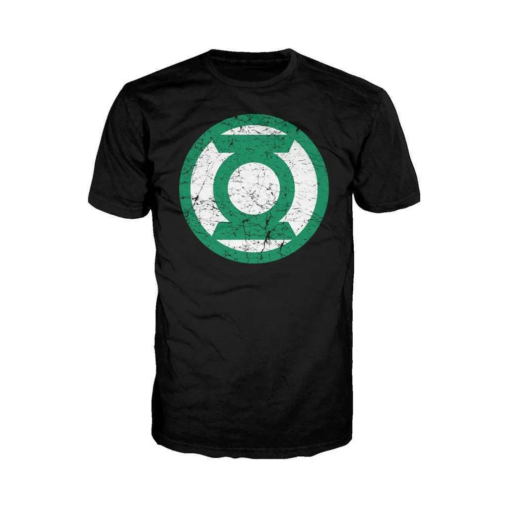DC Comics Green Lantern Distressed Logo Official Men's T-shirt