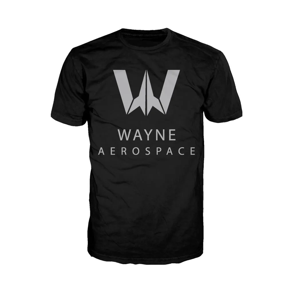 DC Justice League Wayne Aerospace Official Men's T-shirt (Black)