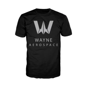 DC Justice League Wayne Aerospace Official Men's T-shirt (Black)